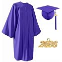 Matte Graduation Cap and Gown Set 2026 for High School and College