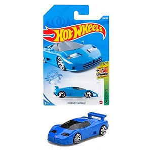 mattel hot wheels eb110 ss hcm60 bugatti basic car blue