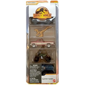 Mattel Kid Matchbox Jurassic World 5 Pack