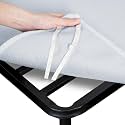 Mattress Slide Stopper and Gripper, Mattress Non Slip Pad for Bed Mattress, Non Slip Rug Pad Underlay Protector Keep Bed and Topper Pad from Sliding for Sofa (Grey, 47 x 78 inch(with Straps))