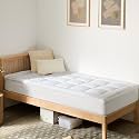 Mattress Topper Twin Size, Thick Quilted pad with Breathable Cotton Top