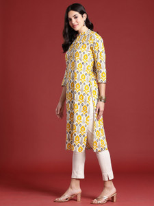 Mauka Women Printed Straight Kurta