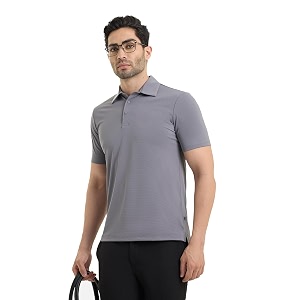 Mauve Mens Smart Stretch Polo Comfortable