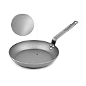 Mauviel M'Steel Black Carbon Natural Nonstick Frying Pan With Iron Handle, 12.6-in, Suitable For All Cooking Surfaces, Made in France
