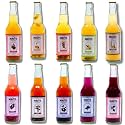 MAVI’s Assorted Pack of 10 Fermented Beverages | Kombucha, Water Kefir, Beet Kvass & Ginger Ale | Natural Probiotic Drinks for Gut Health | Refreshing 300 ml Bottles (Pack of 10)