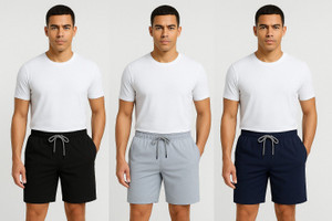 Mavis Solid Men Black Grey Dark Blue