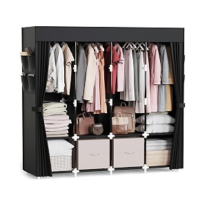 Mavivegue Clothes Organizer with 4 Hanging Rods