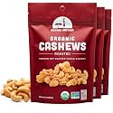 Mavuno Harvest Organic Roasted Cashews | Unsalted Whole Cashews | Dry Roasted Cashew Nuts | Vegan, Low Sodium, Non GMO Healthy Snacks for Kids &amp; Adults | Office Friendly Work Snack | 4 Ounce, 3 Pack