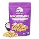 Mavuno Harvest Organic Roasted Macadamia Nuts with Sea Salt | Dry Roasted Whole Macadamia Nuts | Vegan, Non GMO Healthy Snacks for Kids and Adults | Office Friendly Work Snack | 1 Pound