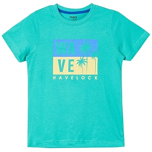 Max Boys Printed Crew Neck Regular Fit