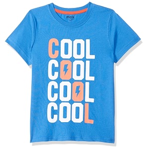 Max Boys Printed Crew Neck T-Shirt