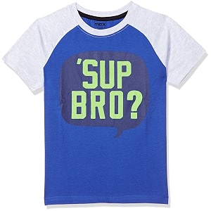 Max Boys Solid Regular Fit T-Shirt