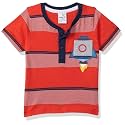 Max Boy39s Striped Henley Neck Regular Fit