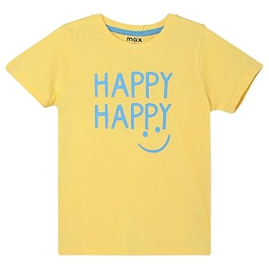 Max Boy Cotton Printed Regular Fit T-Shirt