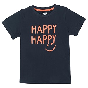 Max Boy Cotton Printed Regular Fit T-Shirt