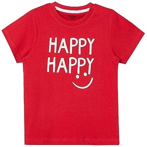 Max Boy Cotton Printed Regular Fit T-Shirt