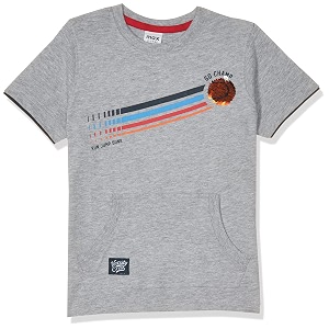 Max Boy Printed Crew Neck Regular Fit