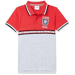 max boy colourblocked polo regular fit t-shirt