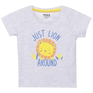 Max Boys Printed Crew Neck T-shirt