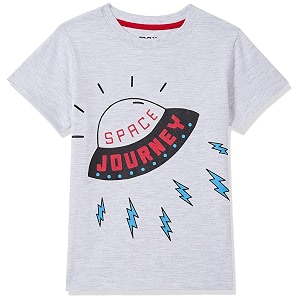 Max Boys Printed Crew Neck T-Shirt