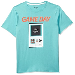Max Boys Printed Crew Neck T-Shirt