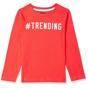 Max Boys Printed Crew Neck T-Shirt