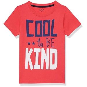 Max Boys Printed Crew Neck T-Shirt