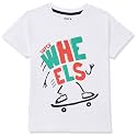 Max Boys Typographic Print Crew Neck T-Shirt