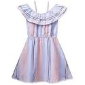 Max Girl39s Cotton Flax Wrap Knee-Length Dress