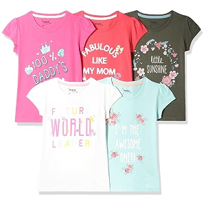 Max Girls Printed Regular Fit Tshirt