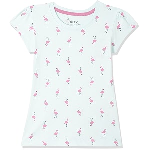 Max Girl Printed Round Neck Regular Fit