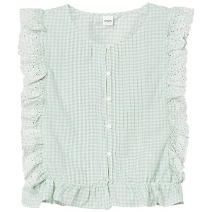 max girls checked regular fit top