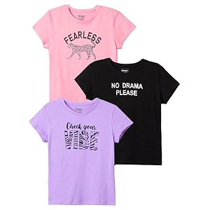Max Girls Cotton Regular Printed T-Shirt -