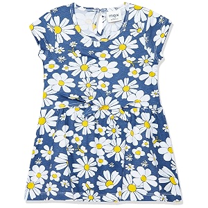 max girls floral printed midi a-line dress
