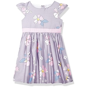 Max Girls Floral Printed A-Line Dress
