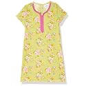 Max Girls Cotton Regular Fit Regular Floral Printed Notched Neck A-Line Kurta