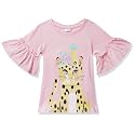 Max Girls Graphic Print Bell Sleeves T-Shirt