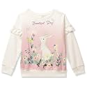 Max Girls Graphic Print Round Neck T-Shirt