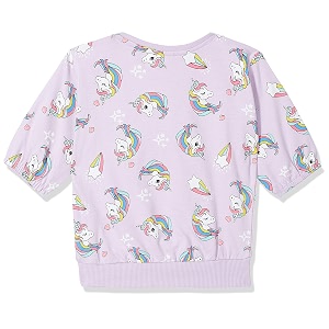 Max Girls Printed Layered Top