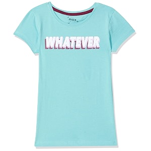 Max Girls Printed Round Neck T-Shirt