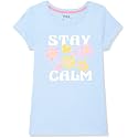 Max Girls Regular Fit Printed Round Neck T-Shirt