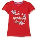 Max Girls Printed Round Neck T-Shirt