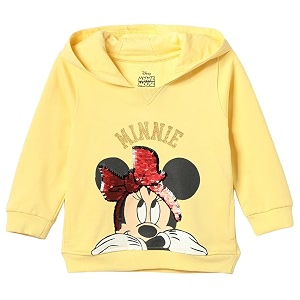Max Girls Sequinned Minnie Mouse Sweatshirt