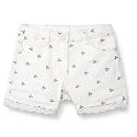 Max Girls Solid Woven Shorts with Lace