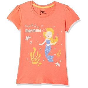 Max Girls Regular Fit Tshirt
