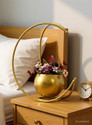 MAX MART Geometric Metal Flower Vase Iron Vase