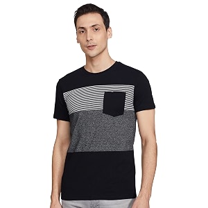Max Mens Colourblocked Crew Neck T-Shirt