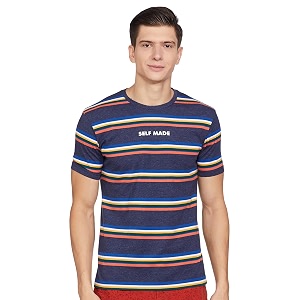 Max Mens Colourblocked Crew Neck T-Shirt