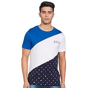 Max Mens Cotton Colorblocked Ultra Slim Fit