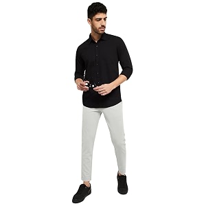 Max Mens Cotton Regular Fit Solid Full